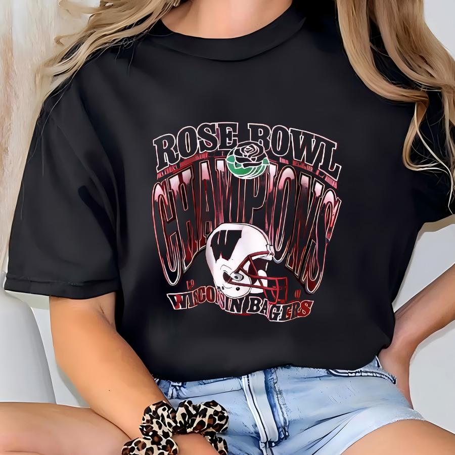 Vintage 90s/ / Badgers/ 1999/ Rose Bowl/ Ncaa/ Vintage Gildan Red Sweatshirt (l) T-shirt