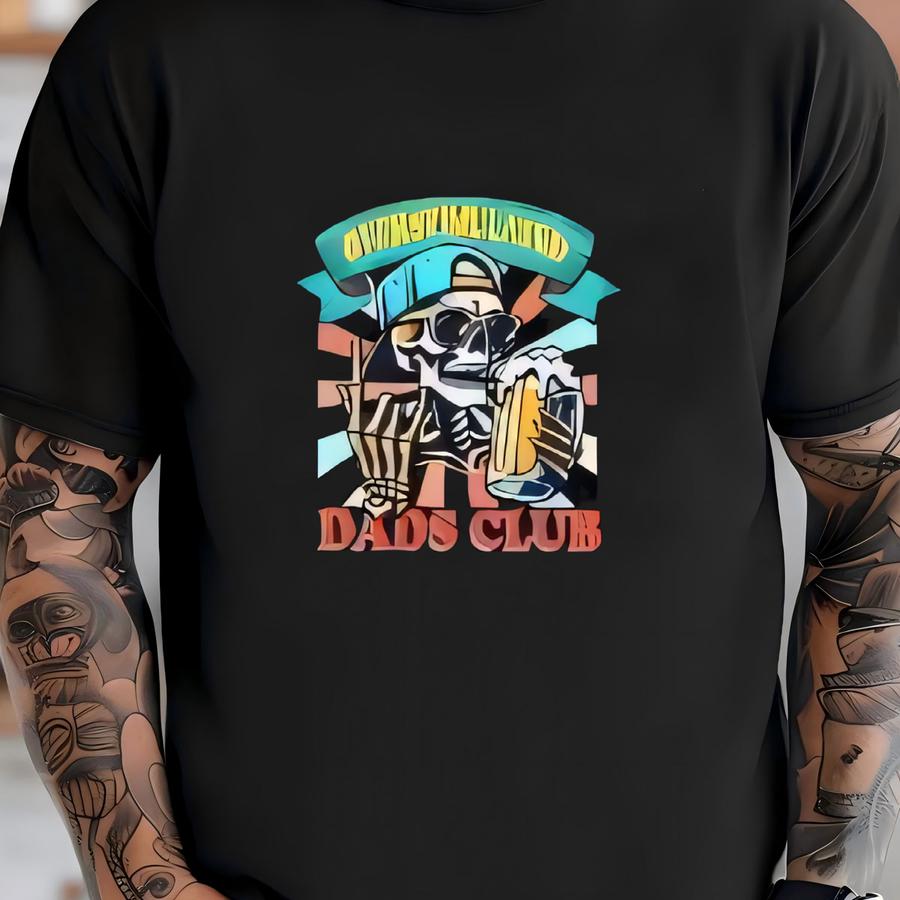 Hilarious Skeleton Dad Hoodie, Overstimulated Dads Club Hoodie, Perfect Father's Day Gift Sweatshirt T-shirt