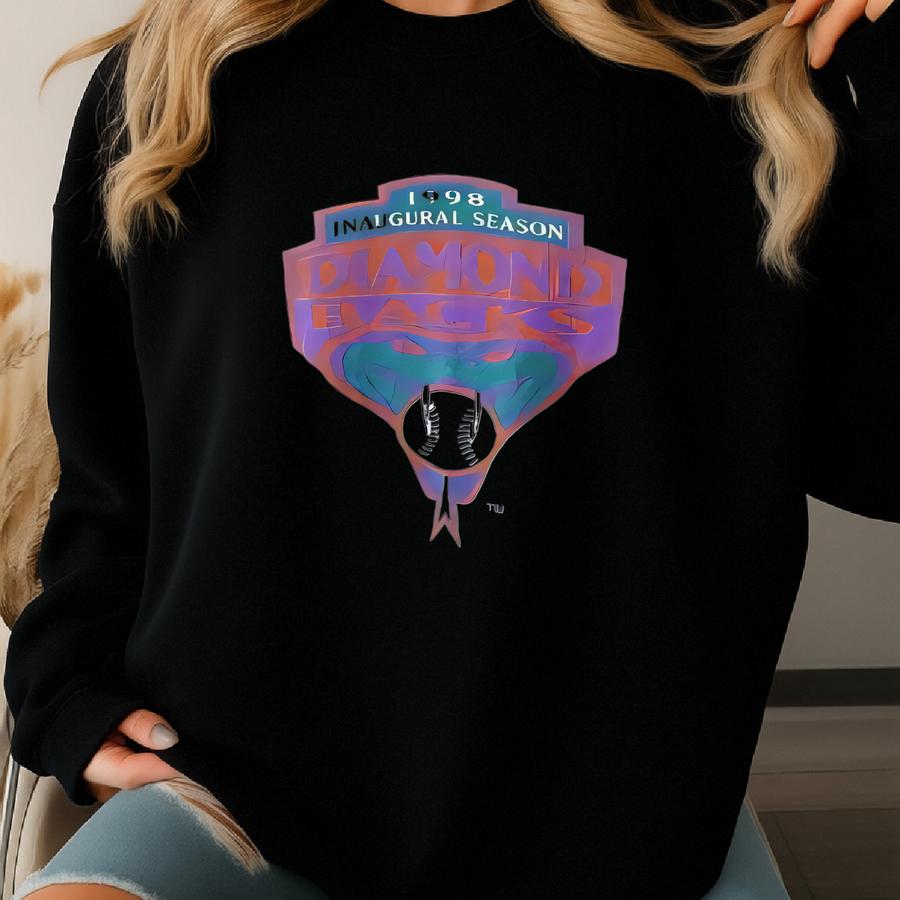 Vintage 90s/ Arizona/ Diamondbacks/ 1998/ Football/ Vintage Hanes Screen 2 Side White T-sihirt (xl) Sweatshirt