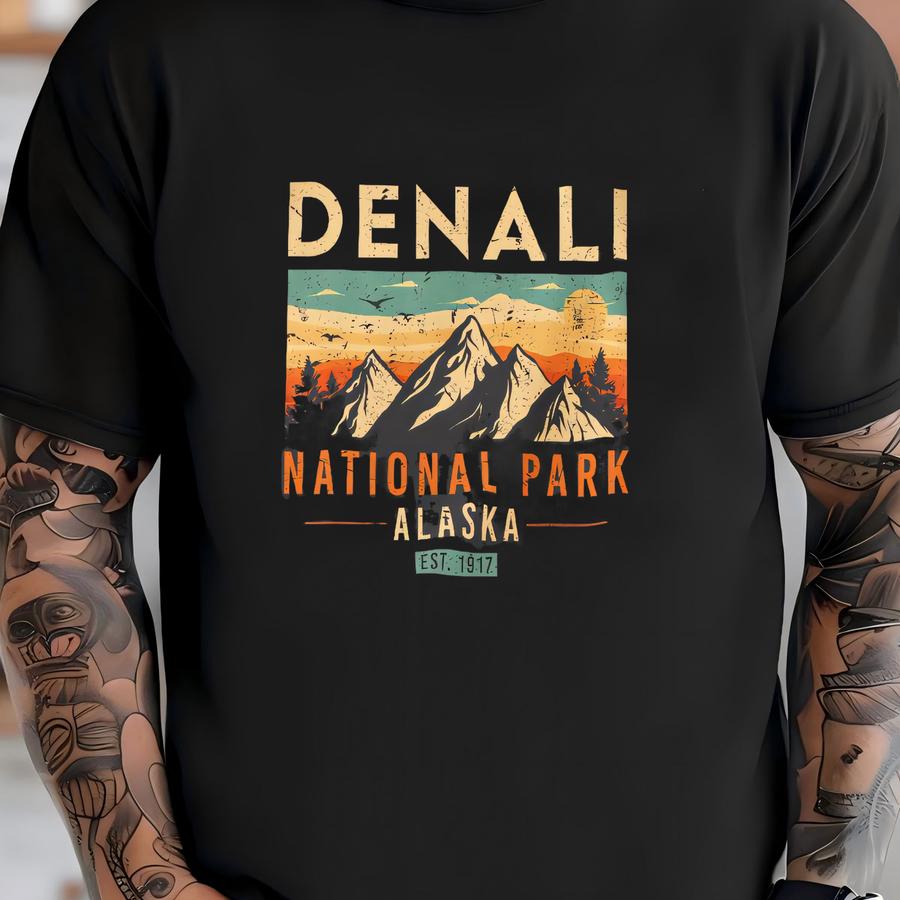 Denali National Park 1917 Retro Outdoor Adventure Tank Top Progressive Resistance T-shirt