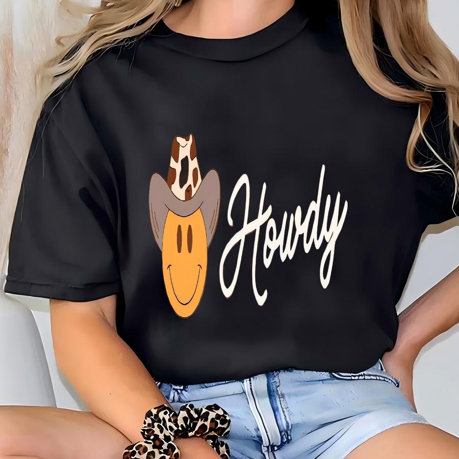 Retro Howdy Country Shirt,  Tee, Western Country Shirt, Cowboy Cowgirl Shirt, Western Shirt,southern Shirt,yeehaw T-shirt