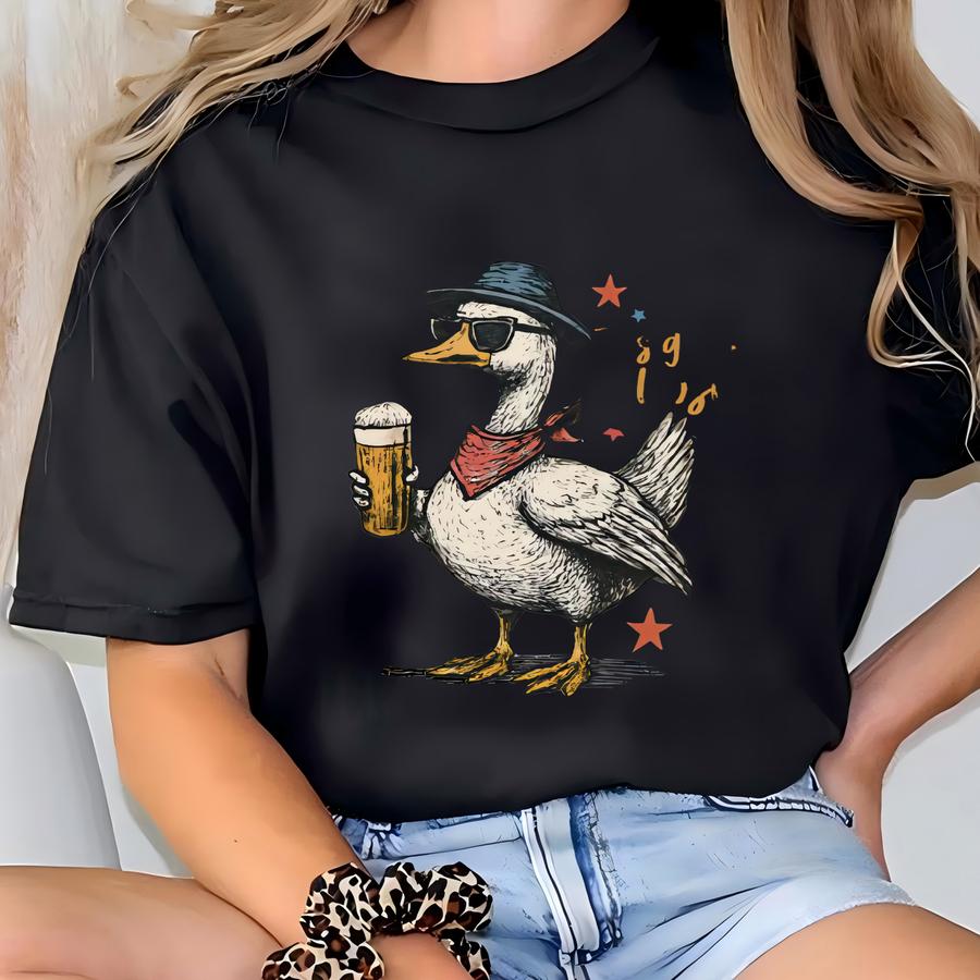 This Goose Is Loose Hoodie: 4th Of July Tee T-shirt
