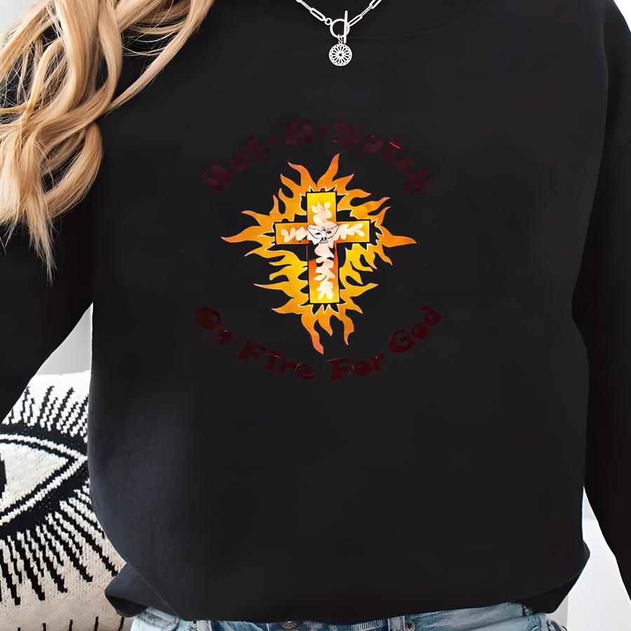 Vintage Y2k 2003 Youth Force Louisiana “on Fire For God” T Shirt // Xl Sweatshirt