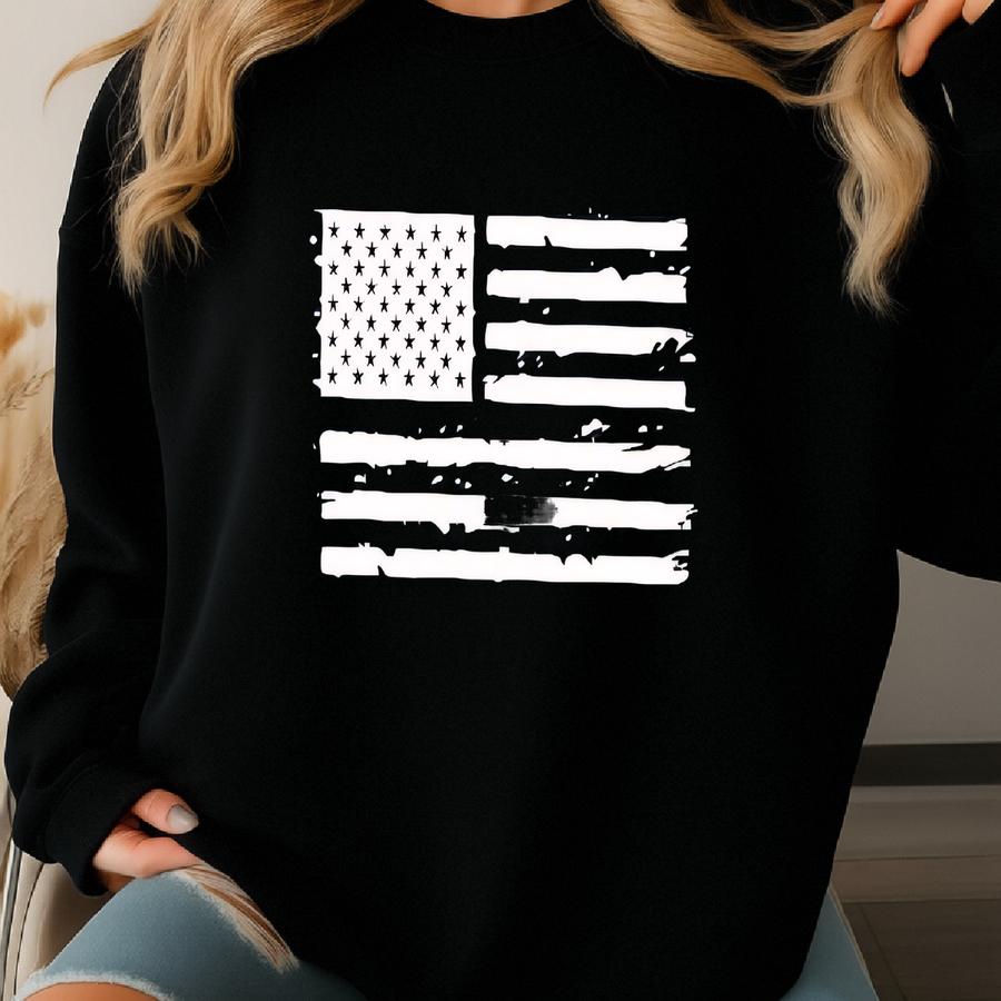 American Flag Shirt: Patriotic Usa 4th Of July Tee Sweatshirt