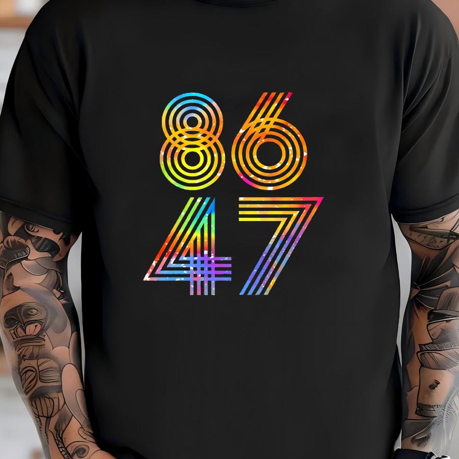 Retro 8647 Anti Shirt, Democrat 8647 Shirt, Liberal Shirt, Pro Immigration Shirt, Anti Ice, Anti , Anti Republican Fascism Shirt T-shirt