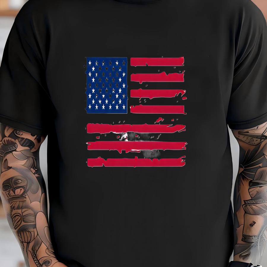 American Flag Shirt: Patriotic Usa 4th Of July Tee T-shirt