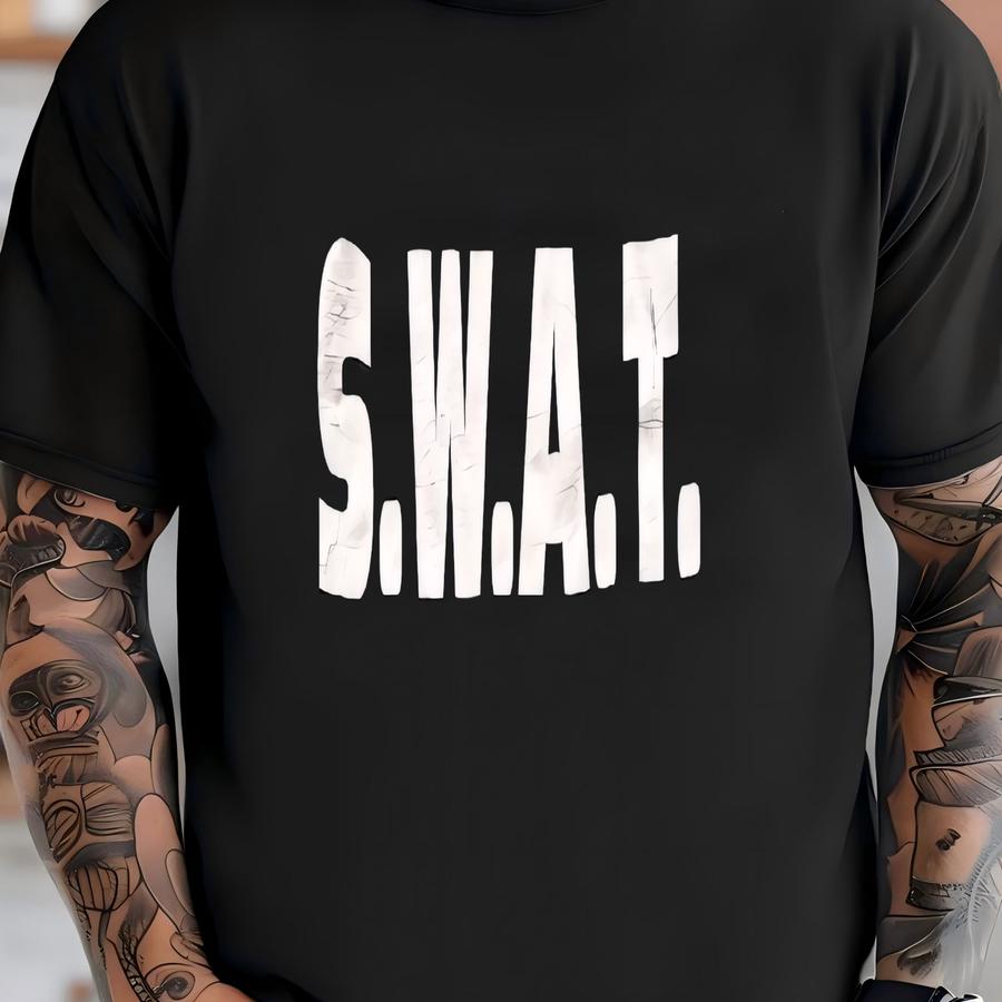 Vintage S.w.a.t. Special Weapons And Tactics Grunge Shirt T-shirt