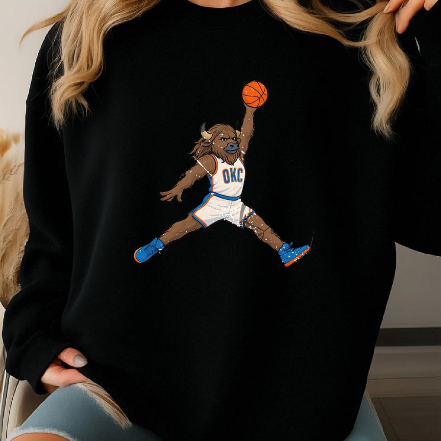 Okc Thunder Png Sweatshirt
