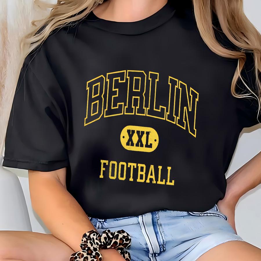 Custom Football School Spirit Shirt, Team Mascot Tee, Game Day, Personalized School Spirit Shirt, Gift For Her Him Mom Wife T-shirt