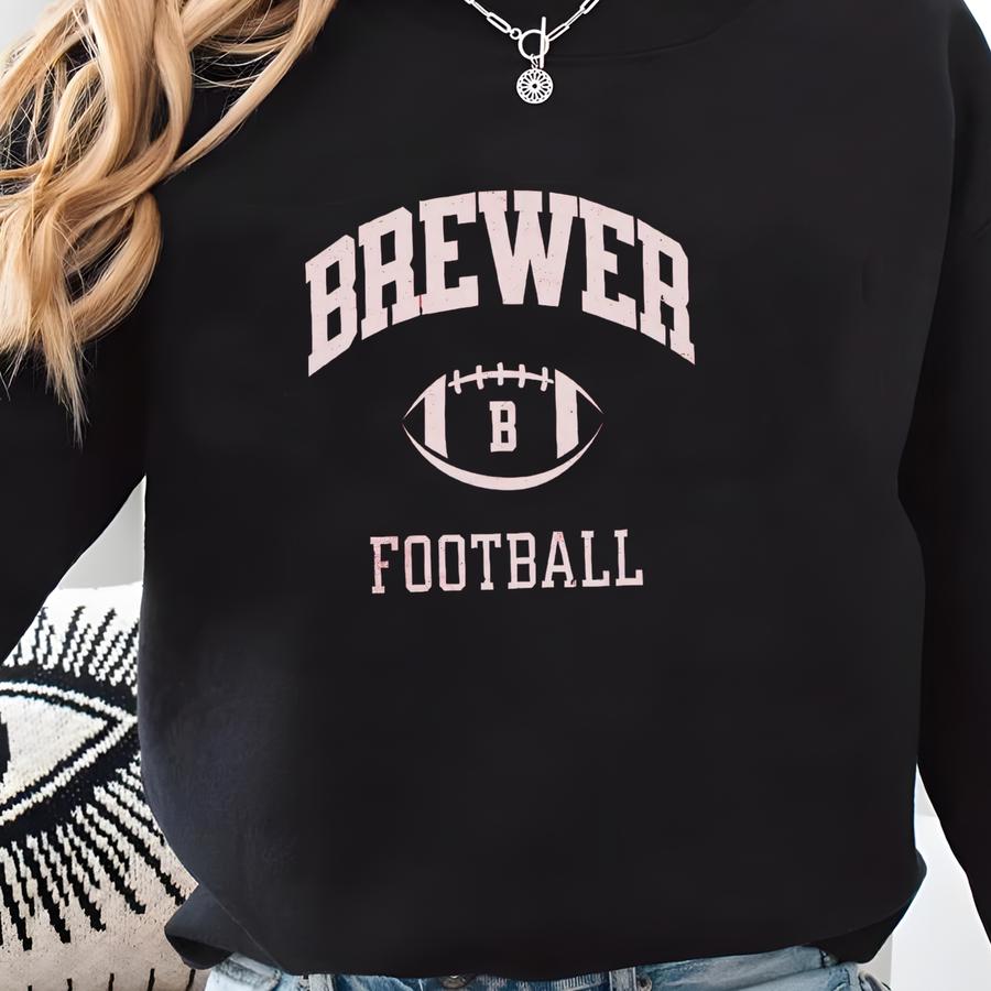 Custom Football Mascot Sweatshirt, Personalized Football Crewneck, Teacher Gameday Pullover, Game Day Crewneck, Gift For Mom Sweatshirt
