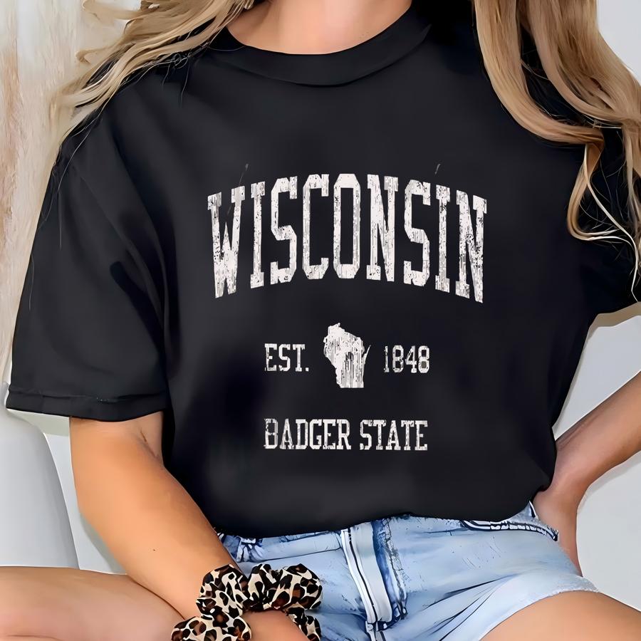 ® Hoodie, Badger State Shirt, Trip Tee, Gift, Badger State Tee, Sweatshirt, Women T-shirt