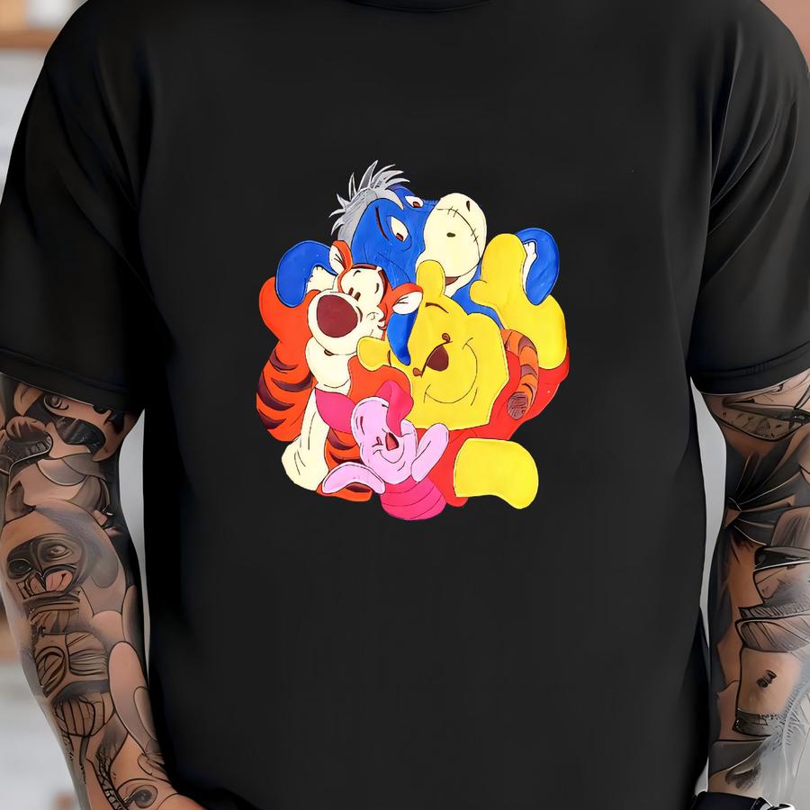 Winnie Pooh Fce Crewneck Sweaters Medium T-shirt