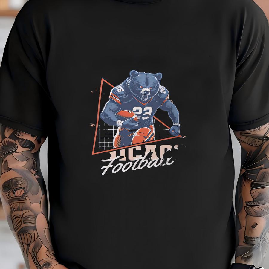 Vintage Chicago Football Hoodie: Retro Sports Fan Apparel T-shirt