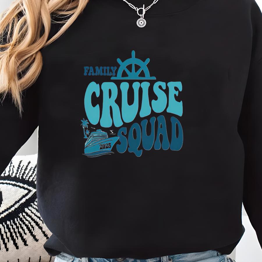 Personalized Cruise 2025 Sweatshirt: Family Vacation Hoodie Sweatshirt