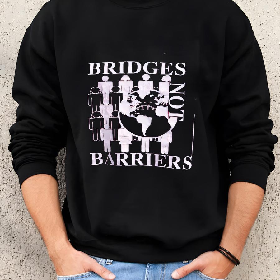 Vintage 90s T-shirt Bridges Not Barriers Peace Africa Magenta Tee Large Xl Hanes Sweatshirt