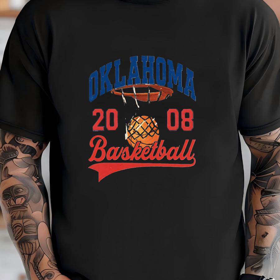 Oklahoma City Basketball Sweatshirt, Game Days Shirt, Basketball Mom Shirts, Basketball Team Vibes Shirt, Oklahoma Basketball Sweater -sp015 T-shirt