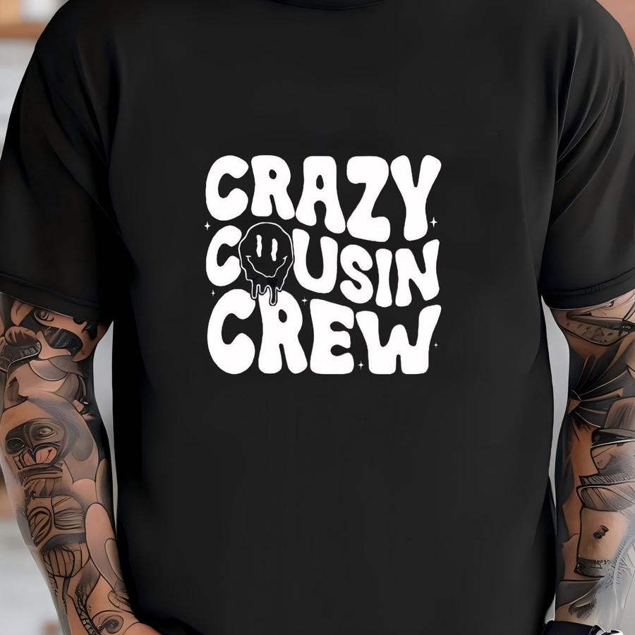 Crazy Cousin Club Shirt, Personalized Name Kids Shirt, Cousin Crew Shirt, Custom Matching Cousins Shirts, Retro Style Shirt,cousin Crew Kids T-shirt