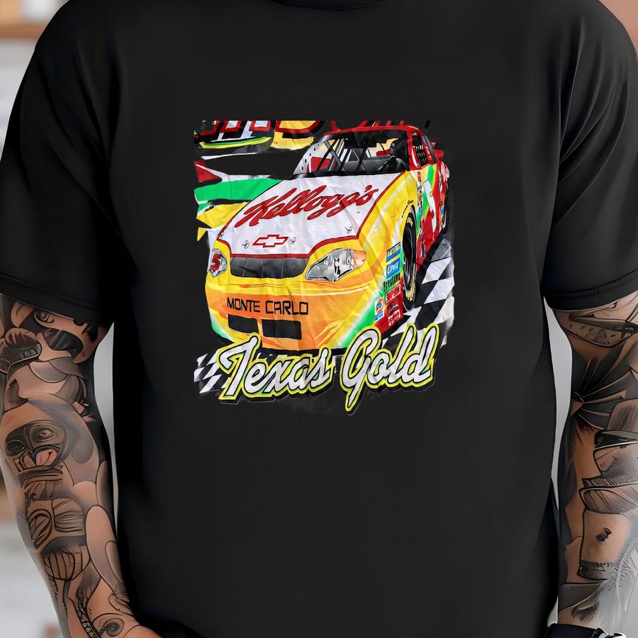 Vintage 1990s Terry Labonte #5 Tony The Tiger All Over Print White Hoodie Size Medium Nascar Racing Kellogg's Swag Chase Corn Flakes T-shirt