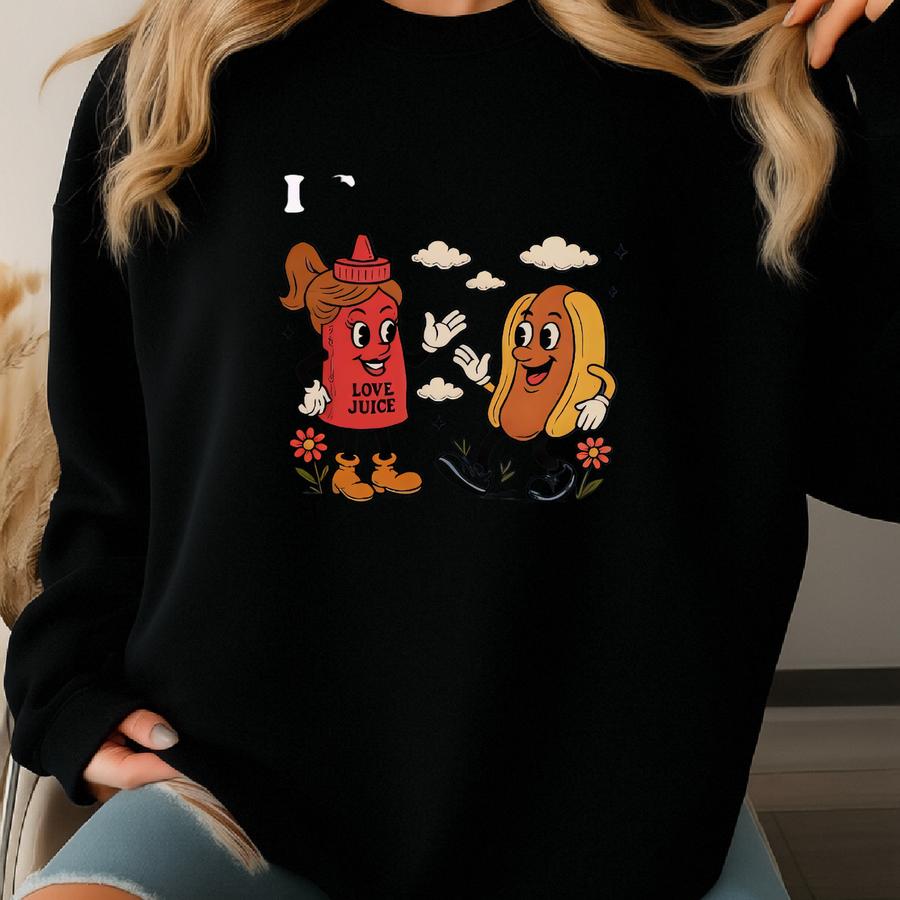 Juicy Wieners, Embarrassing Shirt, Funny Gag Gift, Adult Joke, Conversation Starter, Inappropriate Tee, Rude Dirty Unhinged, Shirt Exchange Sweatshirt