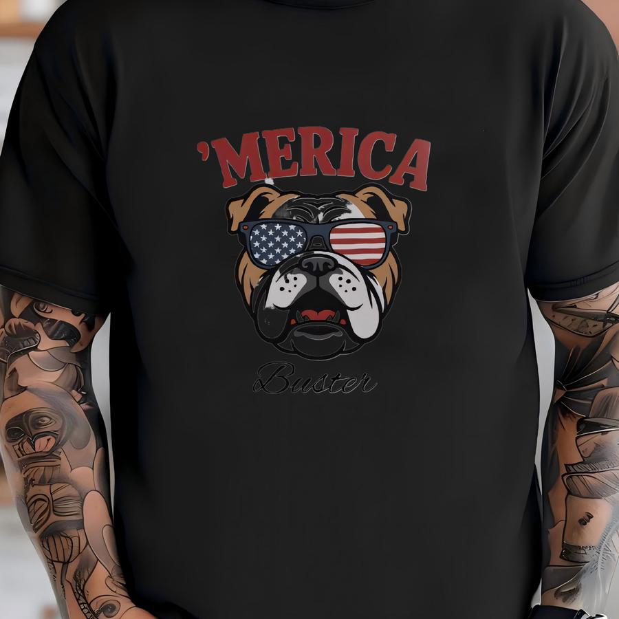 Patriotic Bulldog Tumbler: Custom Dog Name, Insulated 40 Oz Travel Mug T-shirt