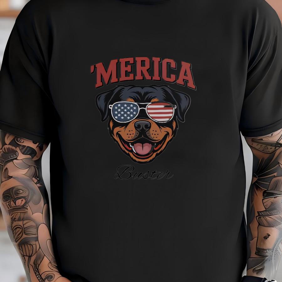Patriotic Rottweiler Tumbler: Custom Dog Name, Usa Flag 40 Oz Travel Cup T-shirt