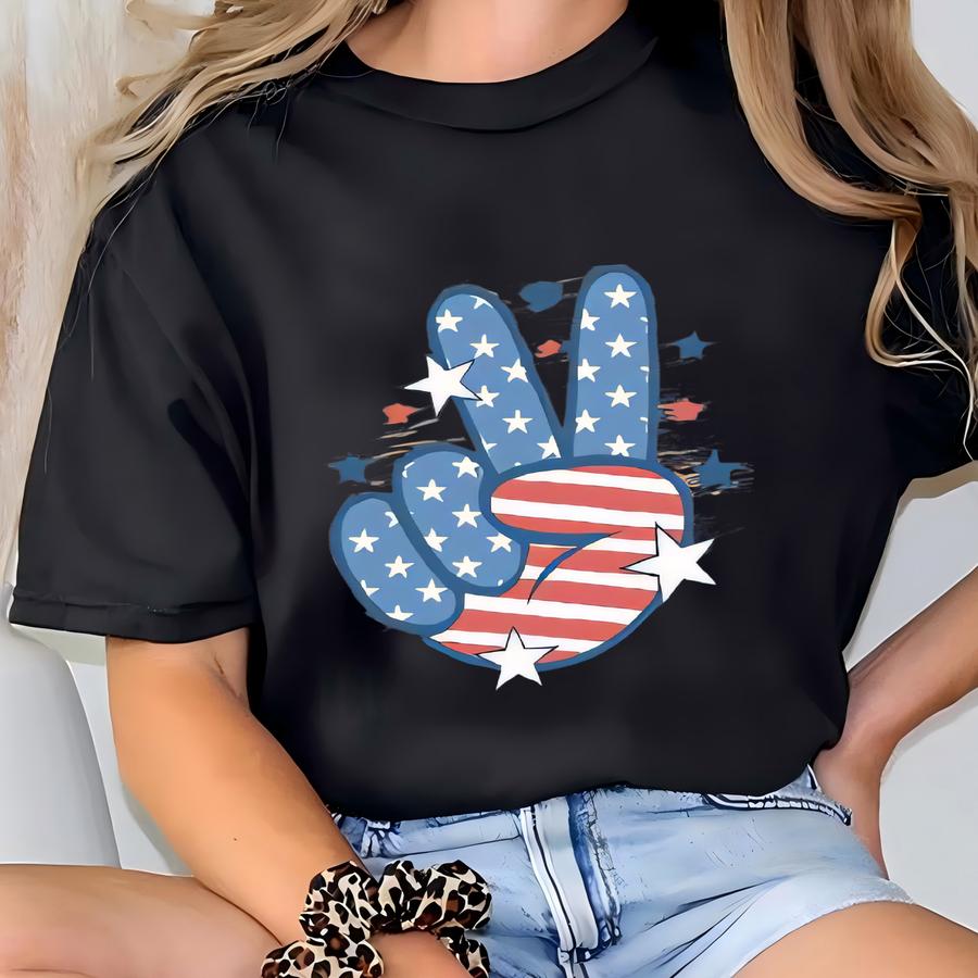 America Peace Shirt, America Shirt, Freedom Shirt, Patriotic Shirt, Peace Shirt, American Shirt, 4th Of July Shirt, Independence Day Shirt T-shirt