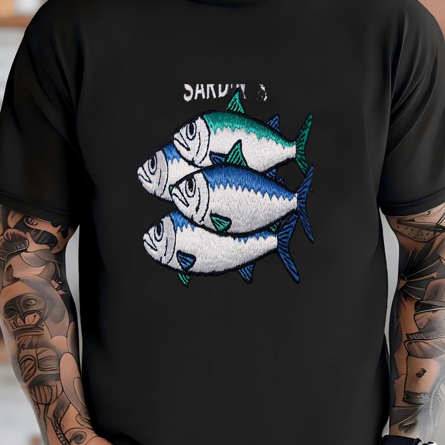 Sardines Hat – Quirky Fish Lover Cap T-shirt