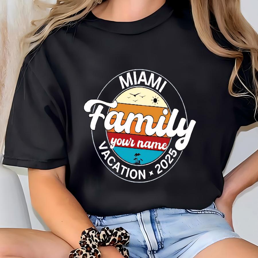 Matching Family Vacation 2025 Hoodie: Summer Beach Trip T-shirt