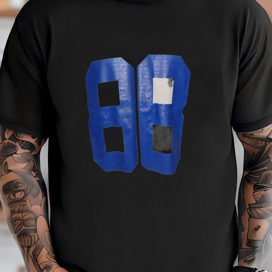 Vtg White Champion Cowboys #88 Michael Irvin Screen Jersey Adult 48 T-shirt