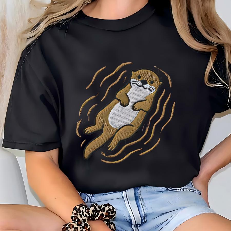 Otter Shirt, Otter Tshirt, Animal Lover Tee T-shirt