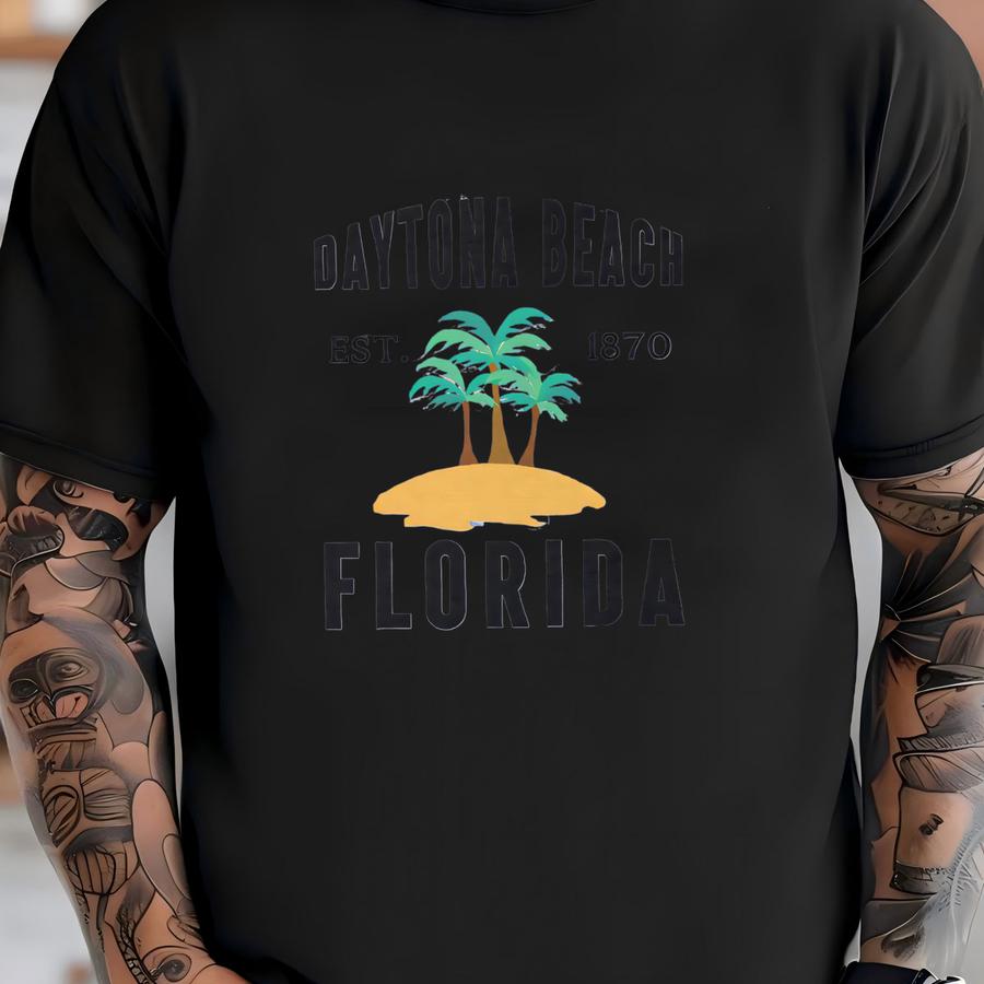 Beach Sweatshirt, Florida Vacation Tee, Palm Tree Gift, Beach Lover Shirt, Travel Sweatshirt, Souvenir Sweatshirt, Est 1870 T-shirt