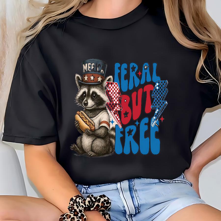 But Free Raccoon Shirt, Funny 4th Of July Tee, Patriotic Raccoon Shirt, Independence Day Outfit, Cute Freedom Shirt, Usa Raccoon Tee T-shirt