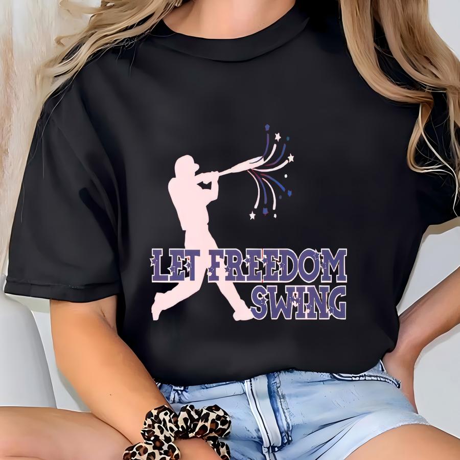 Let Freedom Ring 4th Of July Baseball Shirt Mens Fourth Of July Firework Shirt Toddler Baseball Tee Youth Firecracker Sweatshirt Family Tees T-shirt