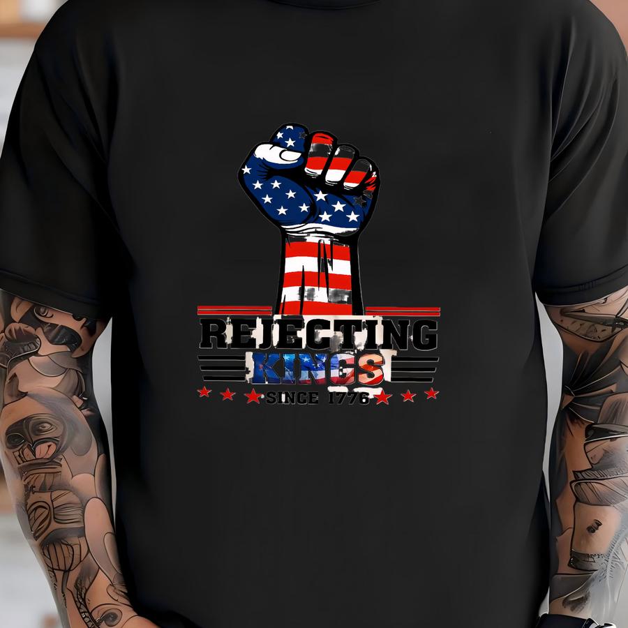 ® Rejecting Kings Since 1776 Protest Shirt, Political Tee, Anti Authoritarianism Shirt, Anti Hoodie,no Kings In America T-shirt