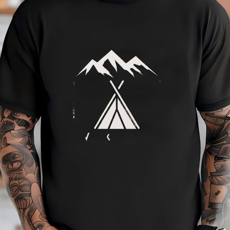 Funny Camping Hoodie: Work Remote, Nature Lover T-shirt