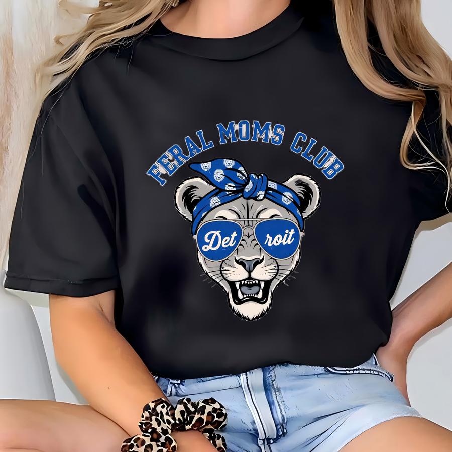 Moms Social Club Sweatshirt, Detroit Fan Gift For Women T-shirt