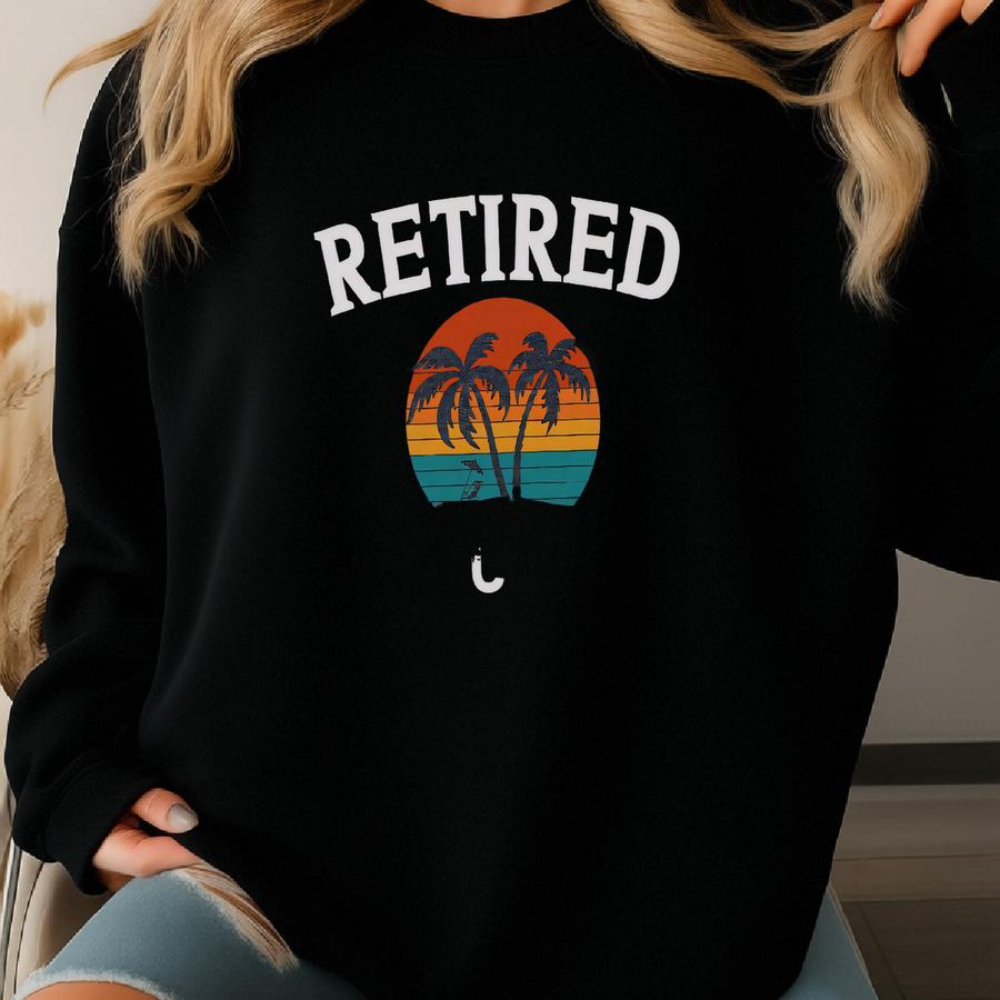Retired Accountant Sweatshirt, Retirement Gift 2024, Accountant Retirement, Beach Retirement Shirt, Funny Accountant Gift, Retirement Gifts Sweatshirt