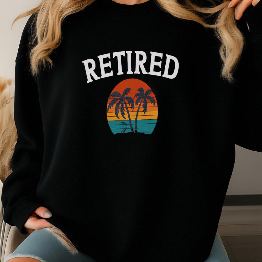 Retired Pre K Teacher Sweatshirt, Est 2024 Gift, Retirement Gift For Teacher, Teacher Retirement, Beach Sweatshirt, Relaxing Vacation Sweatshirt