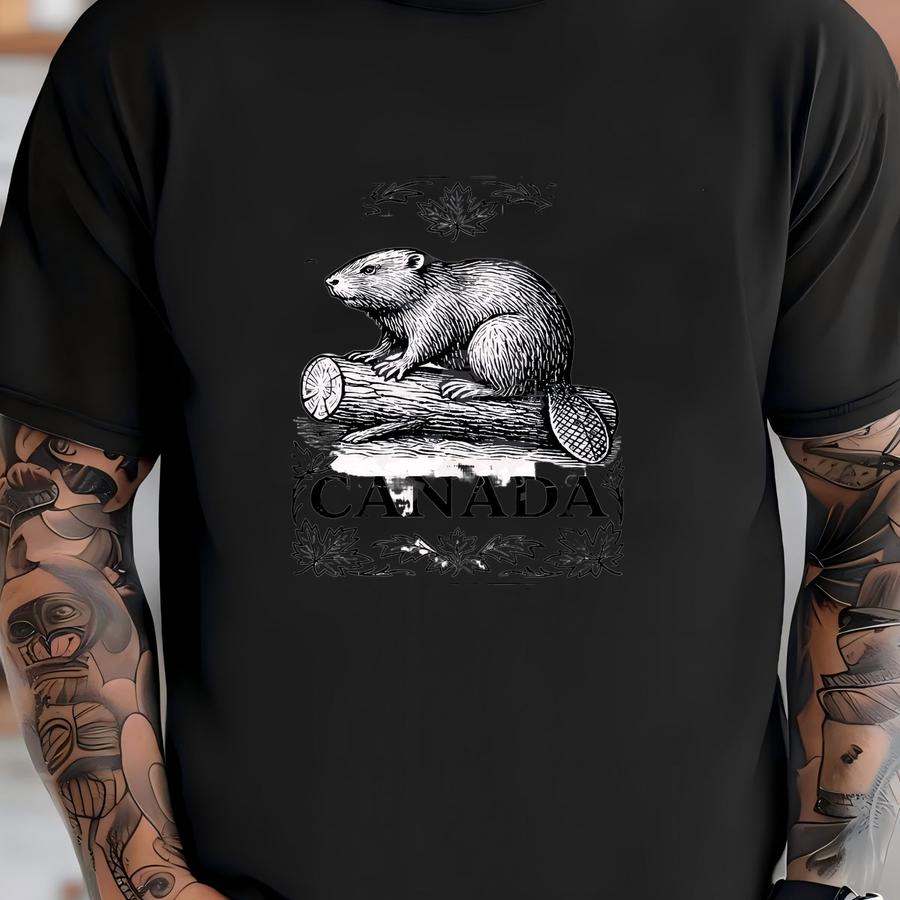 Canadian Stamp, Canada Svg, Canadian Design, Canada Hockey Png, Happy Canada Day, Canadian Beaver, Funny Canada, Maple Leaf, Philately Stamp T-shirt