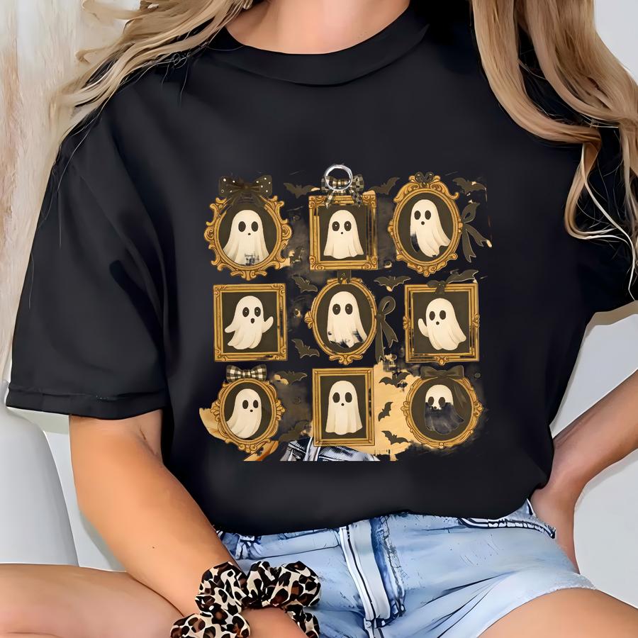 Coquette Halloween Ghosts Hoodie T-shirt