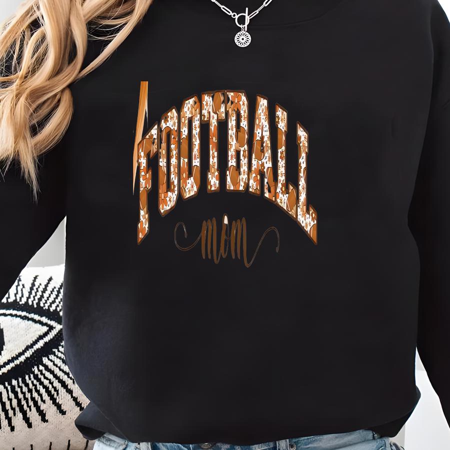 ® Football Mama Shirt Floral Mom Football Season Tee Mom Tshirt Women's Flower Football Aunt Shirt Gift Football Gigi Sweatshirt