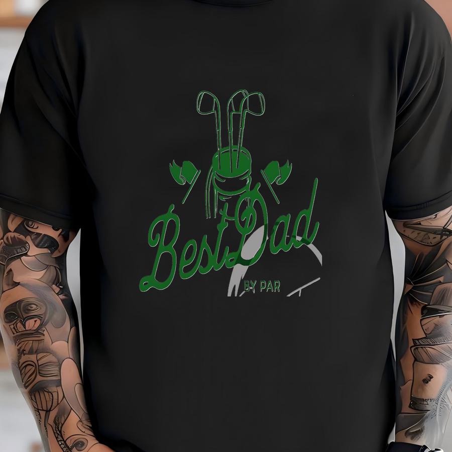 Best Dad By Par Png T-shirt