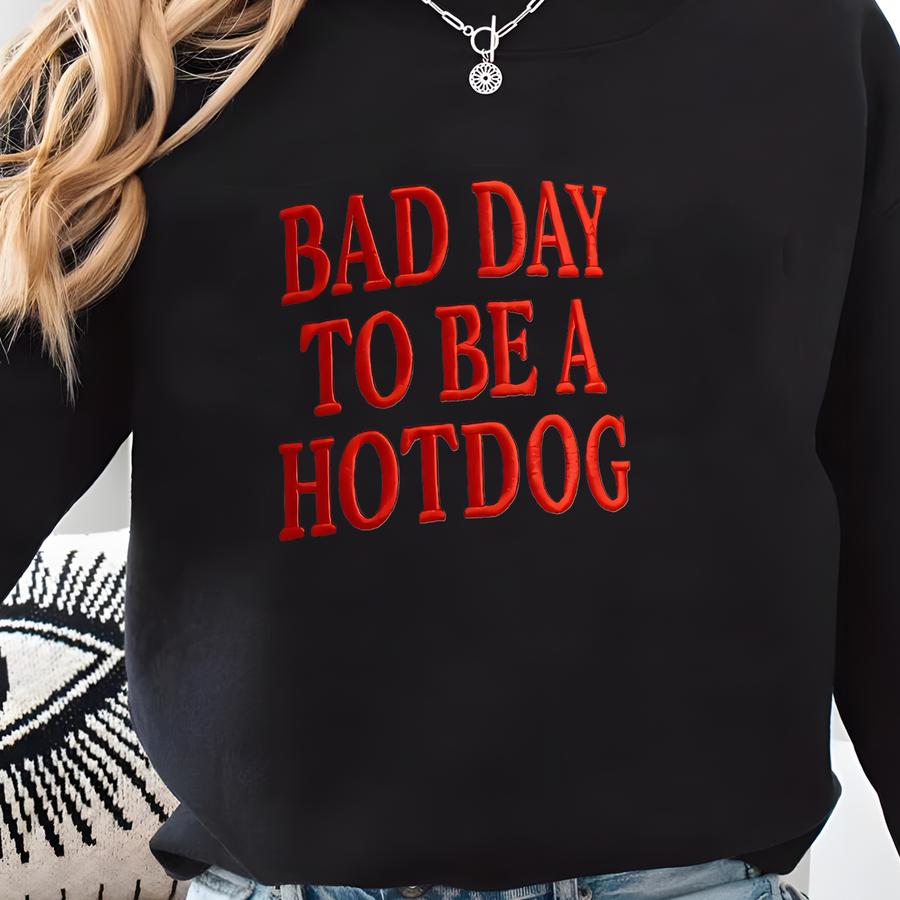 Bad Day To Be A Hot Dog Trucker Hat, Baseball Hat, Summer Hat, Funny Trucker Hat, 4th Of July, Fourth Of July Hat Sweatshirt