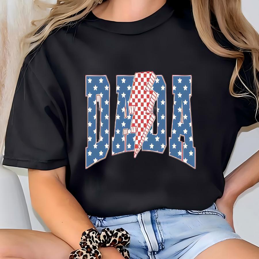 4th Of July Mama Dada Shirt Set, Family Matching 4th July Tee, Patriotic Family Outfits For Independence Day 2025 T-shirt