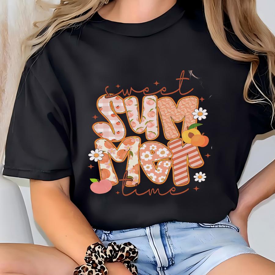 Sweet Summertime Peaches Hoodie: Unisex Tee T-shirt