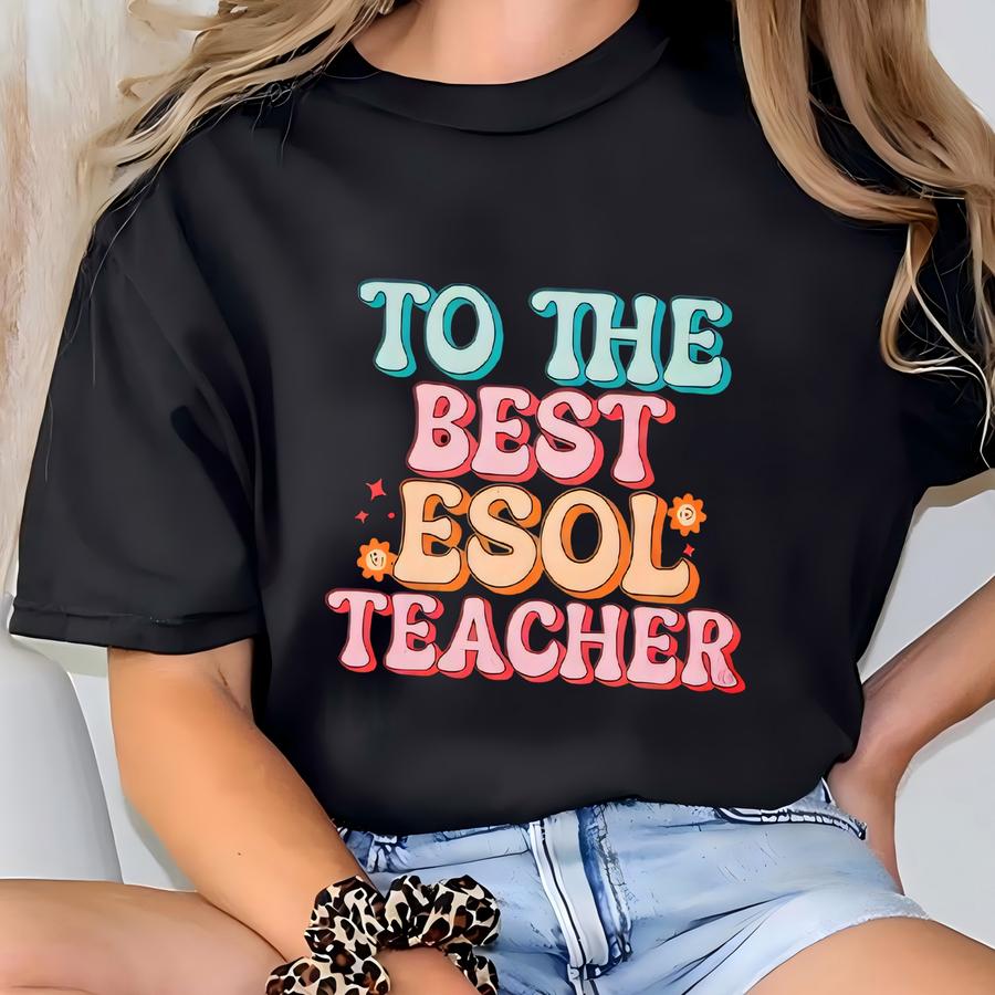 Custom Teacher Appreciation Graphic Tee, Thank You Esl Instructor Shirt, End Of Year Gift, School Staff Present, Classroom Apparel, Math T-shirt