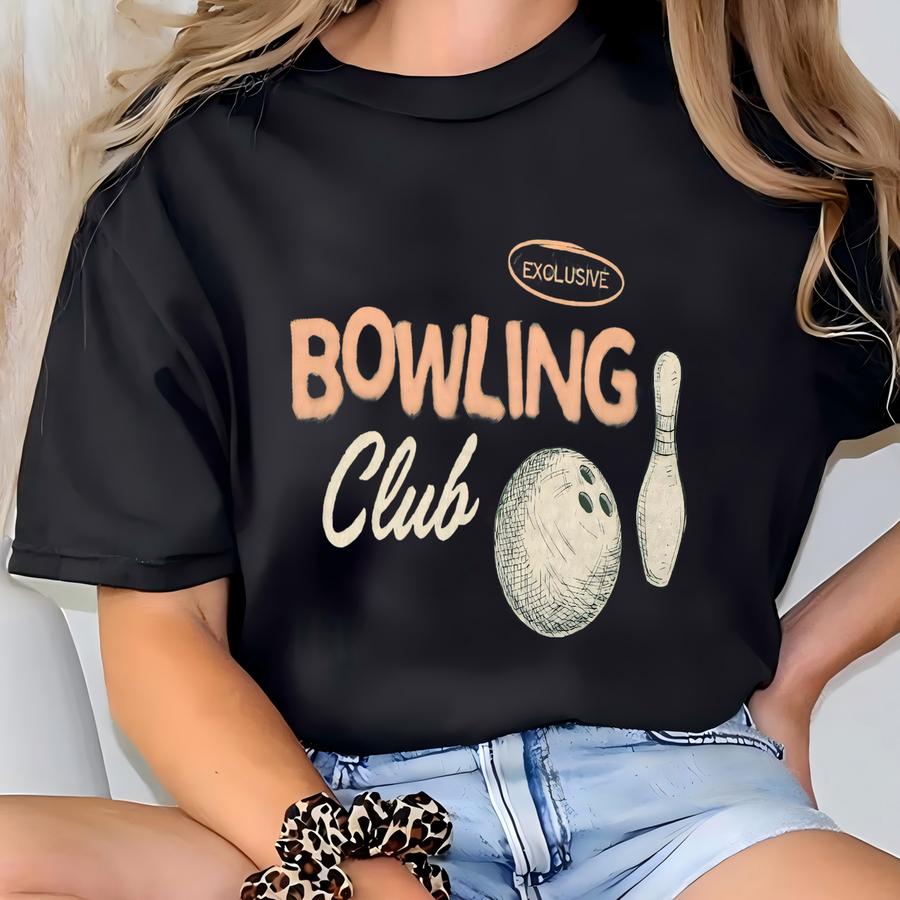 Retro Bowling Shirt, Bowling Club Shirt, Vintage Aesthetic, Bowling Gifts, Bowling Party, Bowling Gifts, Bowling Lover Gifts T-shirt
