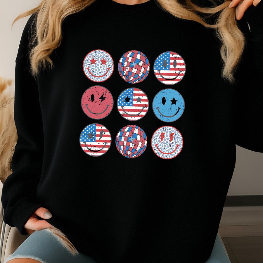 4th Of July Shirt: Stars Stripes Usa Flag Sweatshirt