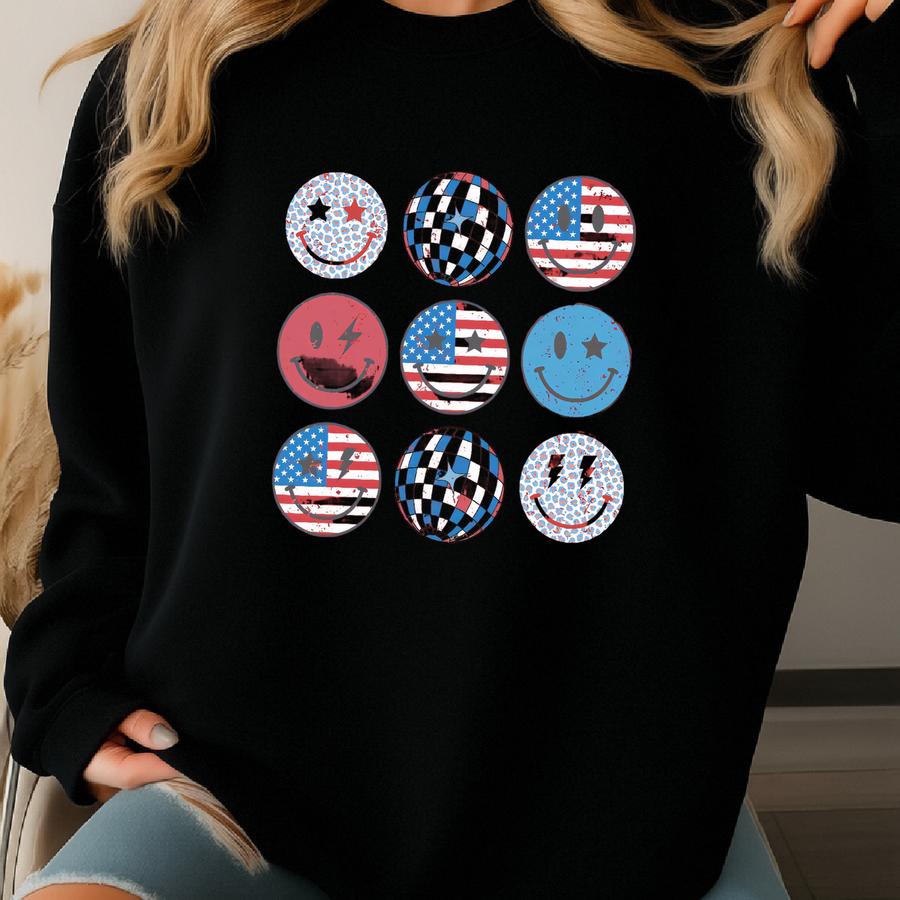 4th Of July Shirt: Stars Stripes Usa Flag Sweatshirt