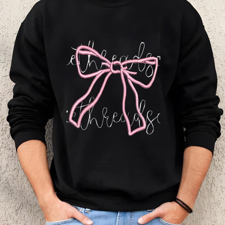 Coquette Bows Chest Y Design, Digital Download Sweatshirt
